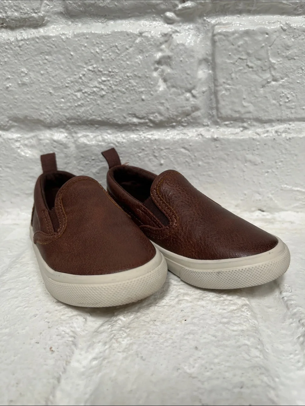 Old Navy Faux-Leather Slip-On Sneakers